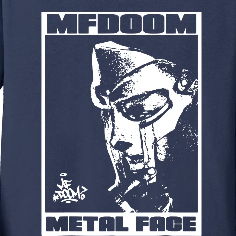 Mf Doom Metal Face Kids Long Sleeve Shirt