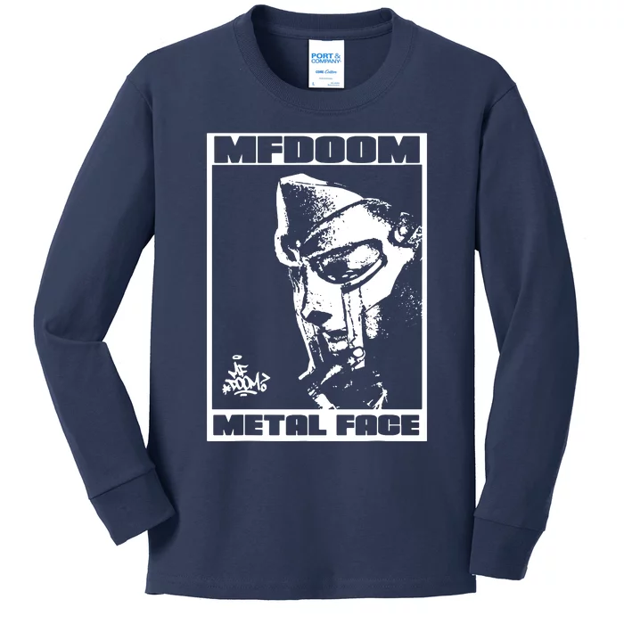 Mf Doom Metal Face Kids Long Sleeve Shirt