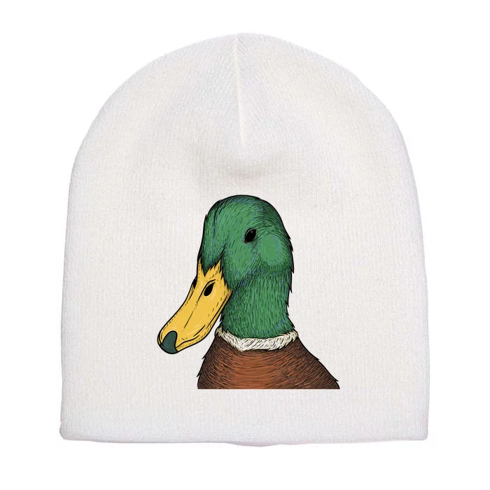 Mallard Duck Short Acrylic Beanie