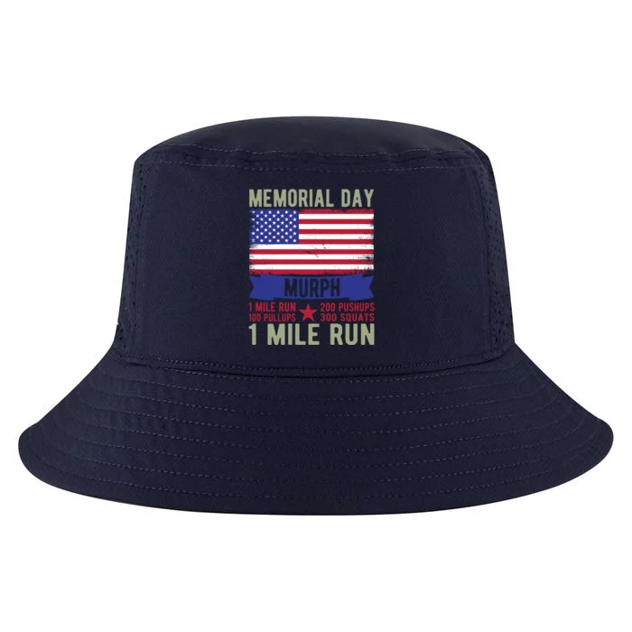 Memorial Day Murph 1 Mile Run 200 Pushups 100 Pullups 300 Squats Gift Cool Comfort Performance Bucket Hat