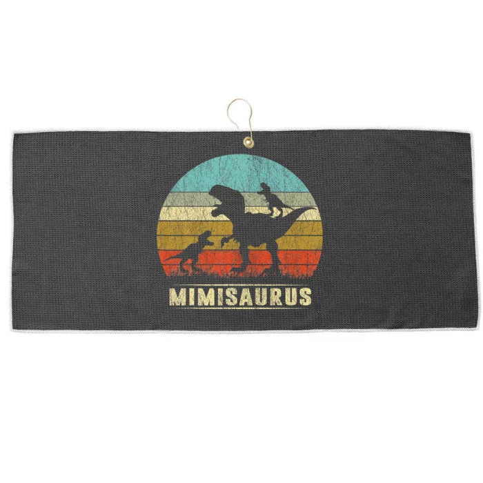 Mimi Dinosaur Mimisaurus 2 Two Matching Family Large Microfiber Waffle Golf Towel