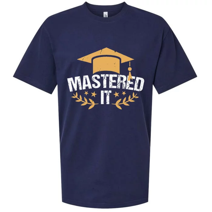 Master Degree Mastered It Masters Degree Graduation Sueded Cloud Jersey T-Shirt