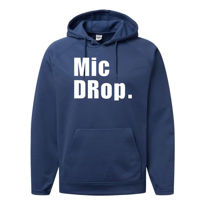 Mic Drop. Performance Fleece Hoodie