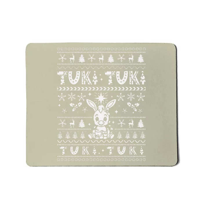 Mi Donkey Mexican Tuki Tuki Donkey Latino Xmas Feliz Navidad Mousepad