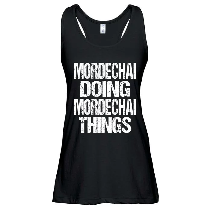 Mordechai Doing Mordechai Things Purim Ladies Essential Flowy Tank