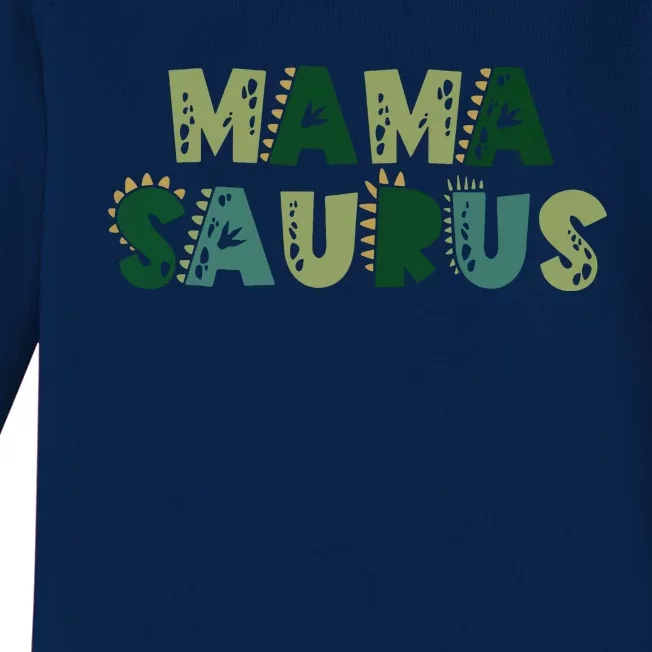 Mamasaurus Dadasaurus Matching Family Dinosaur Birthday Baby Long Sleeve Bodysuit