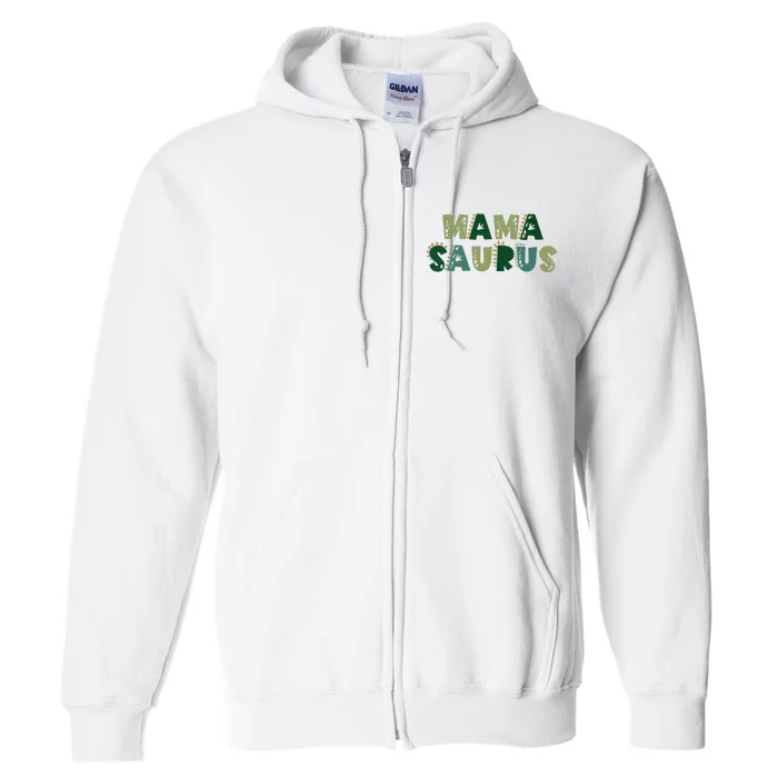 Mamasaurus Dadasaurus Matching Family Dinosaur Birthday Full Zip Hoodie