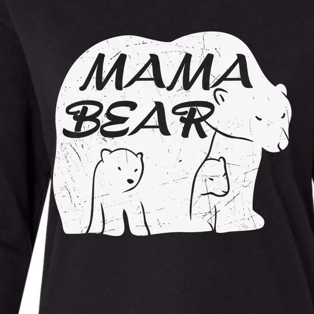 Mother's Day Mama Bear Plus Size Shirts For Mom Son Daughter Family Men Women Womens Cotton Relaxed Long Sleeve T-Shirt