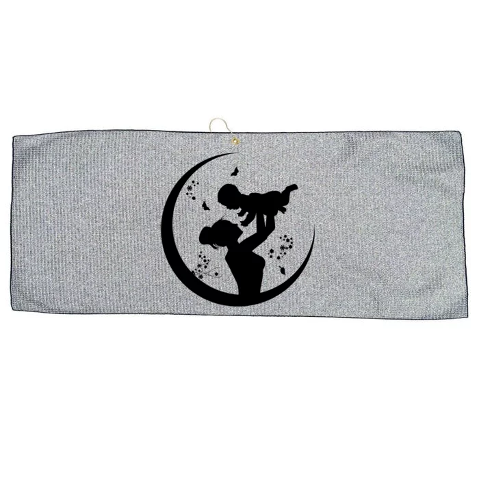 Mother's Day Moon Cute Gift Large Microfiber Waffle Golf Towel