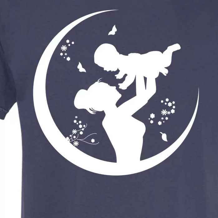 Mother's Day Moon Cute Gift Garment-Dyed Heavyweight T-Shirt