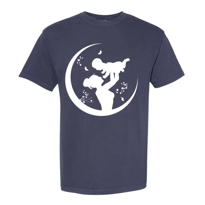 Mother's Day Moon Cute Gift Garment-Dyed Heavyweight T-Shirt