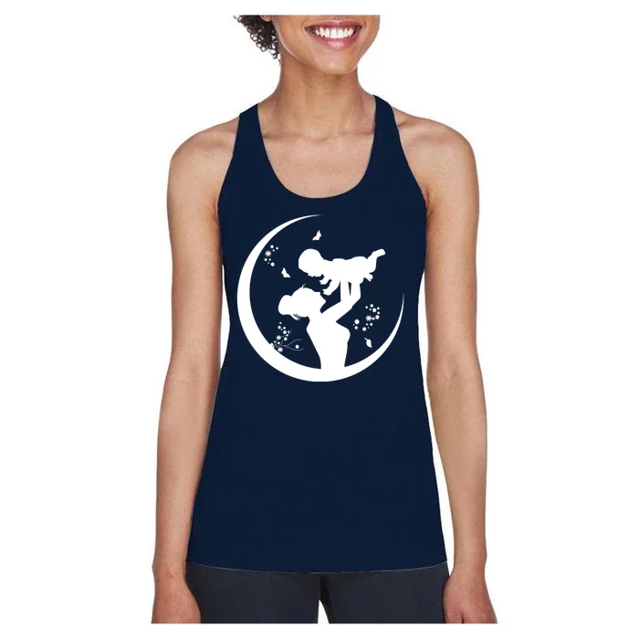 Mother's Day Moon Cute Gift Women's Racerback Tank