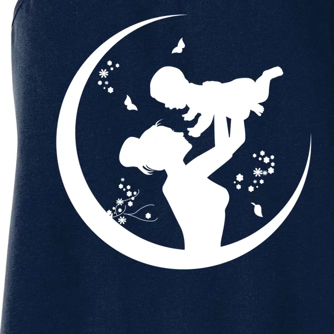 Mother's Day Moon Cute Gift Women's Racerback Tank