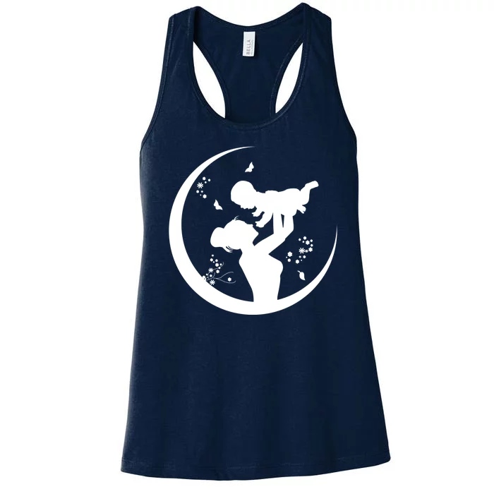 Mother's Day Moon Cute Gift Women's Racerback Tank