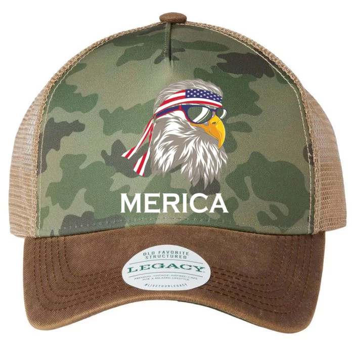 Memorial Day Merica Eagle 4th Of July Patriotic I Love Usa Cool Gift Legacy Tie Dye Trucker Hat