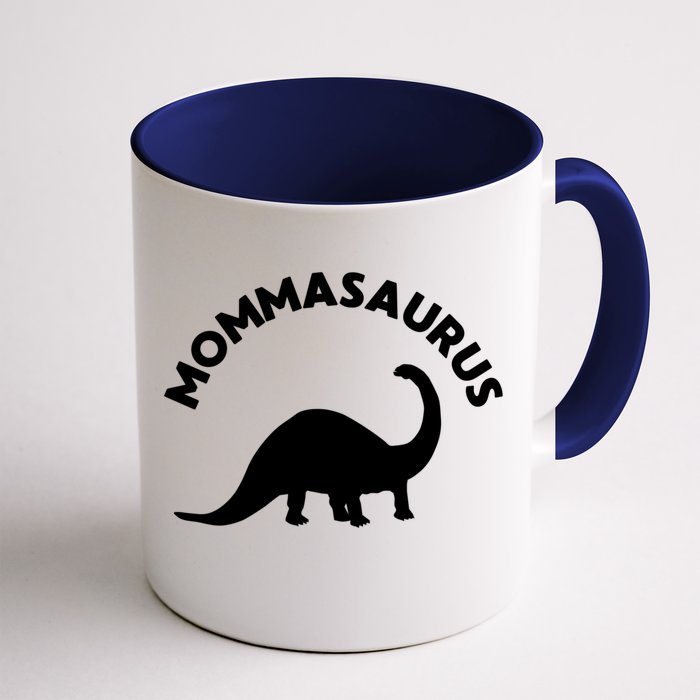 Mommasaurus Dinosaur Momma Gift For Mom Gift Front & Back Coffee Mug