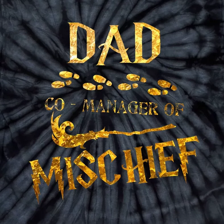 Magical Dad Manager Of Mischief Birthday Family Matching Tie-Dye T-Shirt