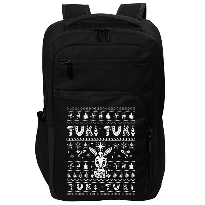 Mi Donkey Mexican Tuki Tuki Donkey Latino Xmas Feliz Navidad Impact Tech Backpack