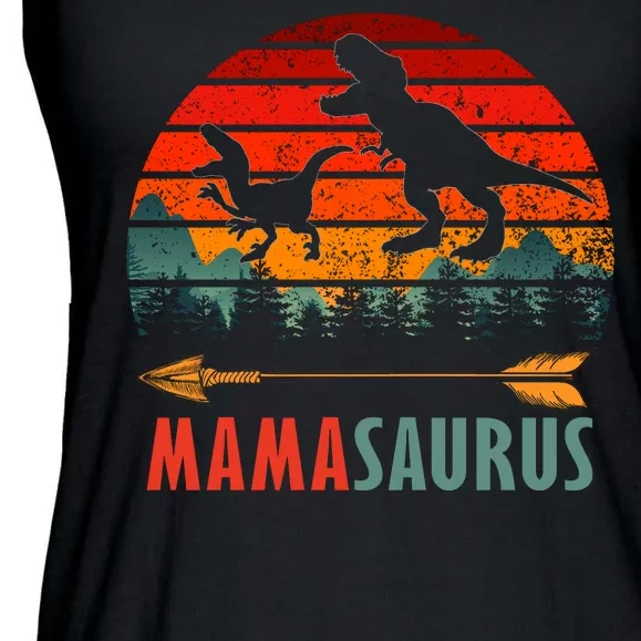 Mama Dinosaur Ladies Essential Flowy Tank