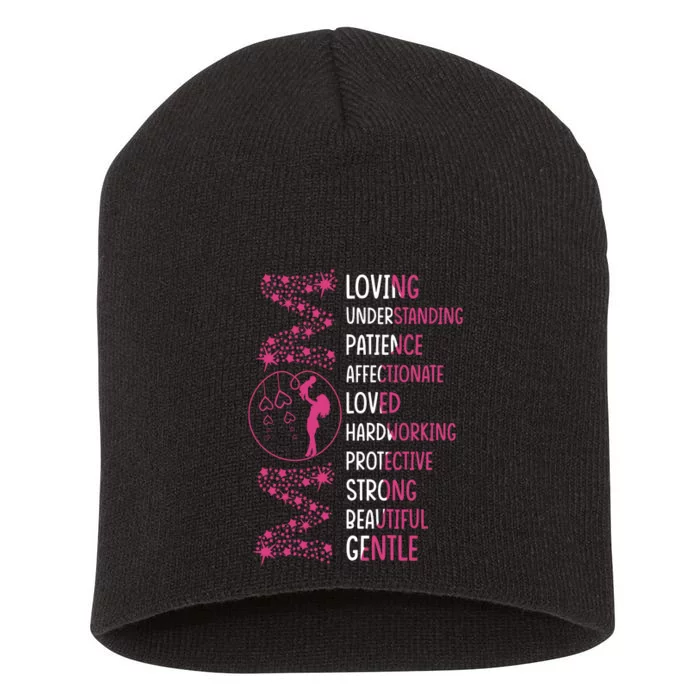 Mother's Day Short Acrylic Beanie