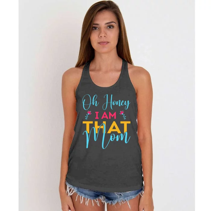 Mothers Day Women's Knotted Racerback Tank