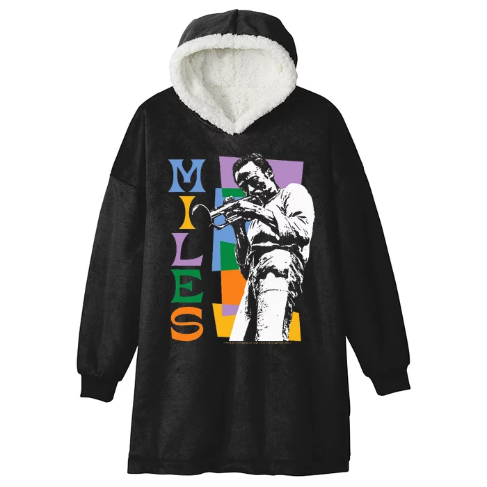 M.I.L.E.S Davis Miles Colorblock Hooded Wearable Blanket