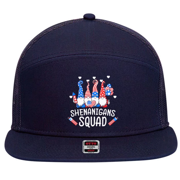 Memorial Day 7 Panel Mesh Trucker Snapback Hat