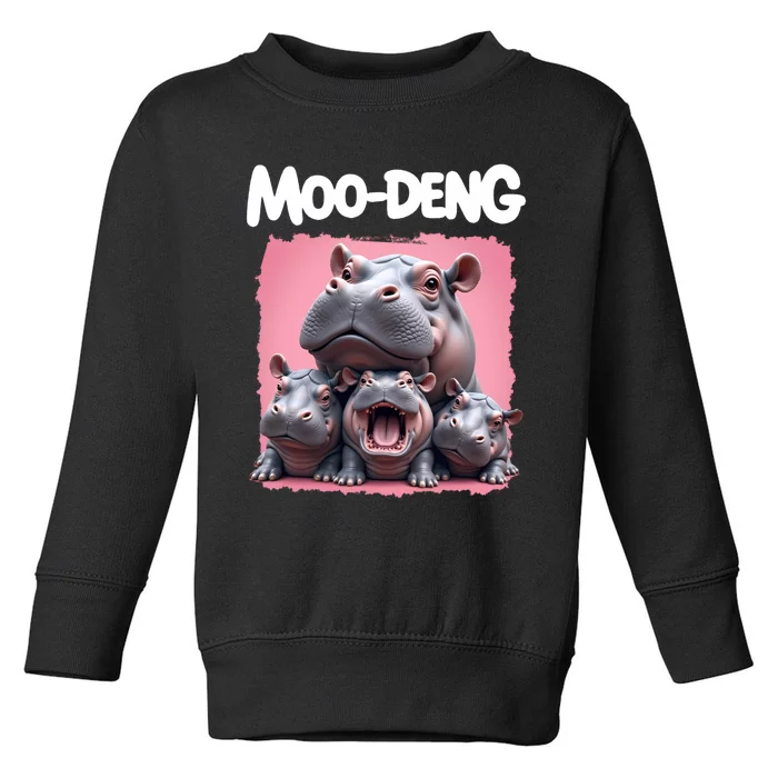 Moo Deng Toddler Sweatshirt