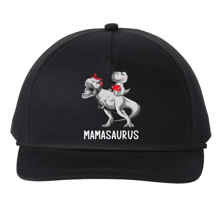 MotherS Day Mom Mamasaurus Dinosaur Mama T Rex Saurus Snapback Five-Panel Rope Hat