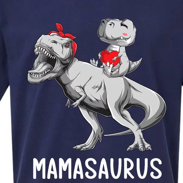 MotherS Day Mom Mamasaurus Dinosaur Mama T Rex Saurus Sueded Cloud Jersey T-Shirt