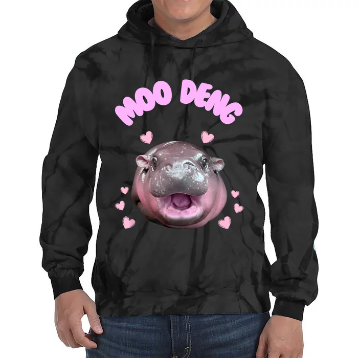 Moo Deng Tie Dye Hoodie