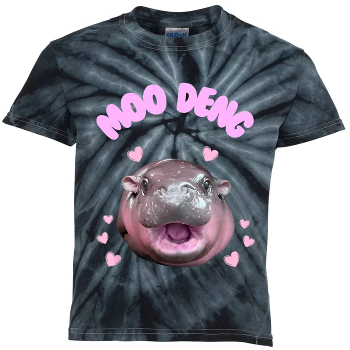 Moo Deng Kids Tie-Dye T-Shirt