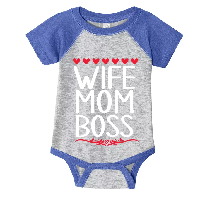 MotherS Day Mom Wife Boss Family Gift Infant Baby Jersey Bodysuit