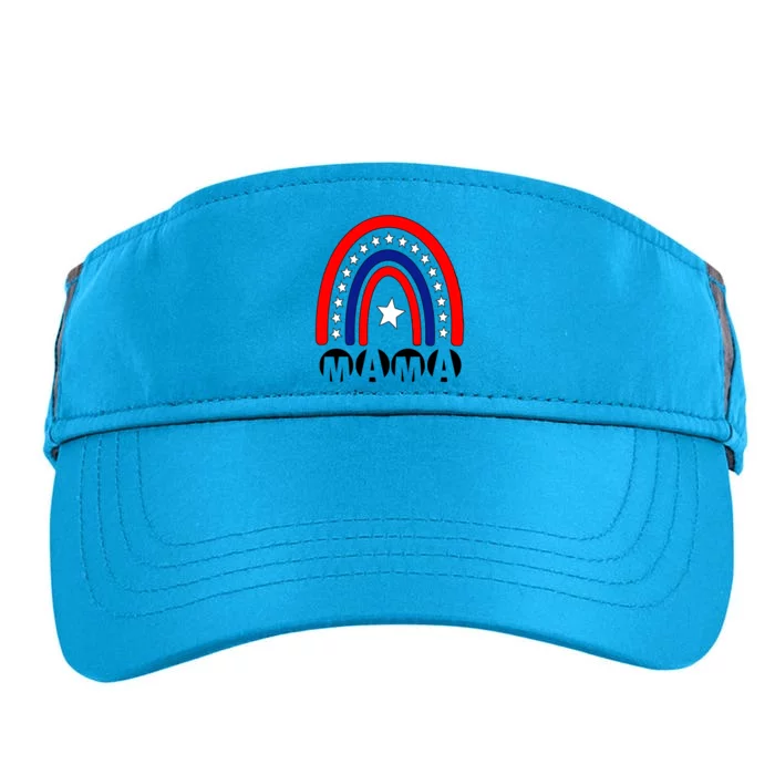 Mothers Days Mama Rainbow America 4th Of July Mother Day Great Gift Adult Drive Performance Visor