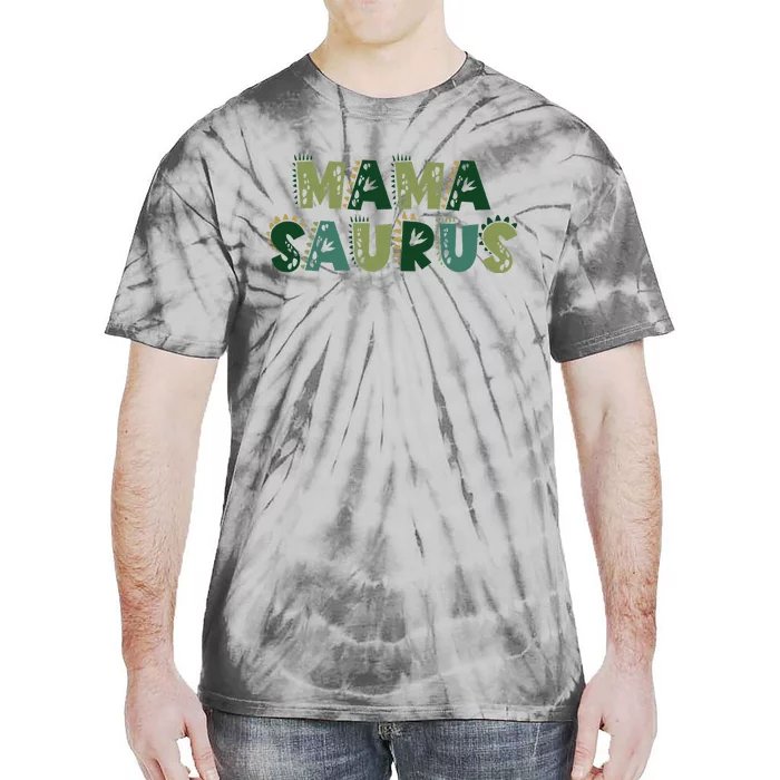 Mamasaurus Dadasaurus Matching Family Dinosaur Birthday Tie-Dye T-Shirt