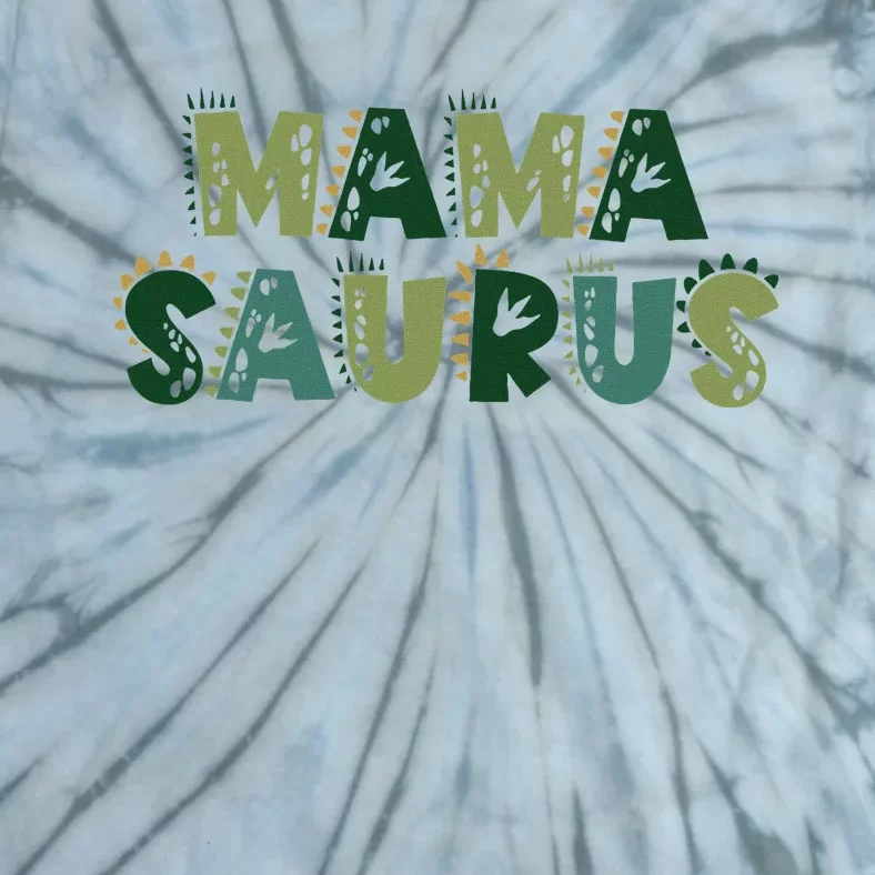 Mamasaurus Dadasaurus Matching Family Dinosaur Birthday Tie-Dye T-Shirt