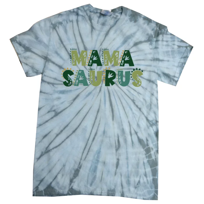 Mamasaurus Dadasaurus Matching Family Dinosaur Birthday Tie-Dye T-Shirt