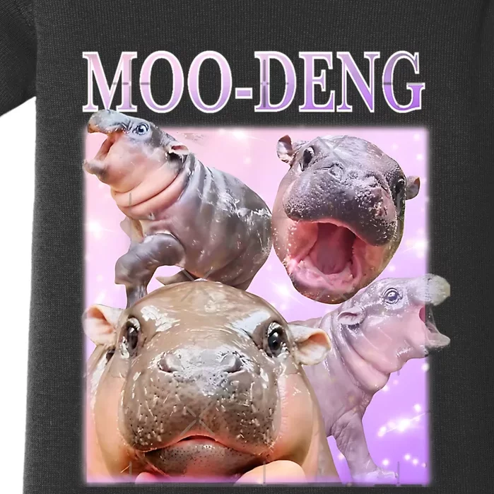 Moo Deng Baby Bodysuit