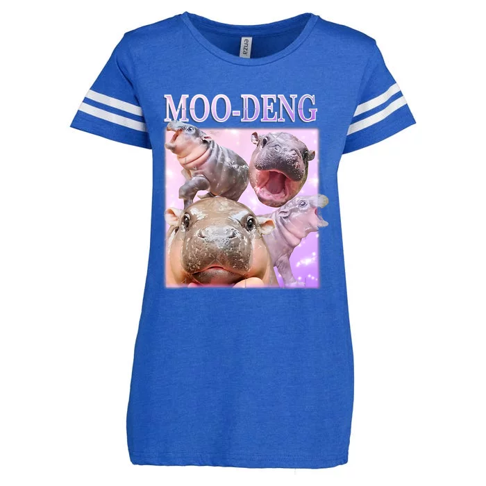 Moo Deng Enza Ladies Jersey Football T-Shirt