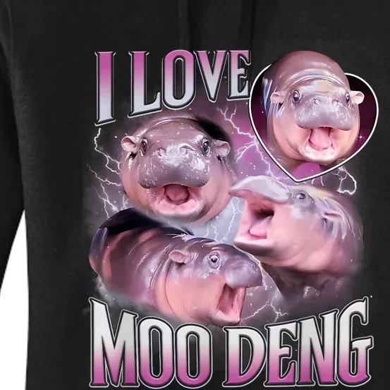 Moo Deng Women's Pullover Hoodie