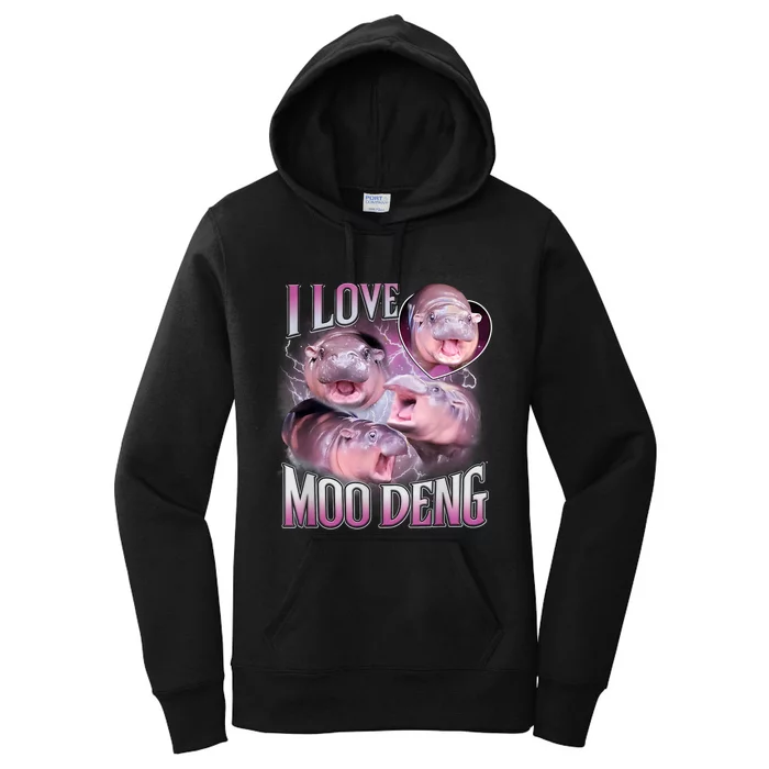 Moo Deng Women's Pullover Hoodie