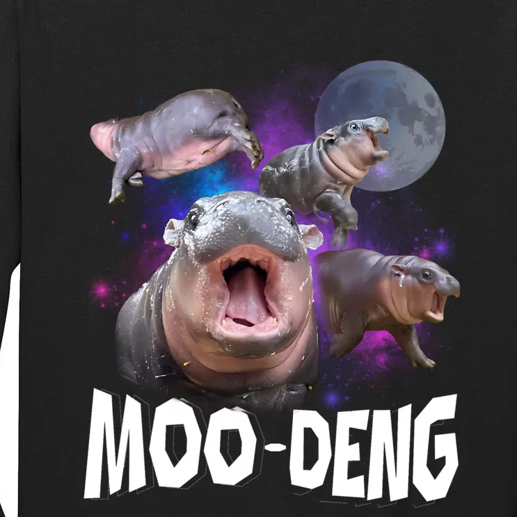 Moo Deng Tall Long Sleeve T-Shirt