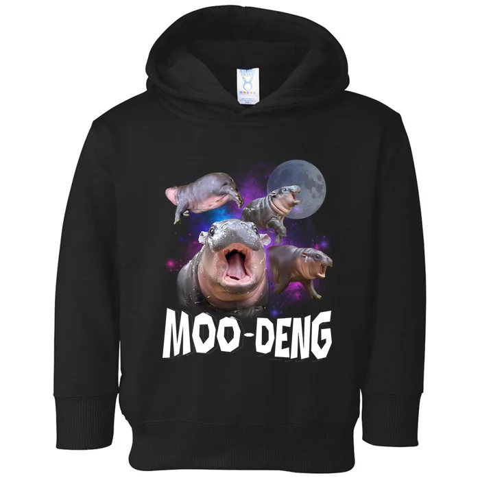 Moo Deng Toddler Hoodie