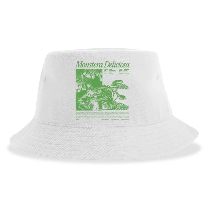 Monstera Deliciosa Sustainable Bucket Hat