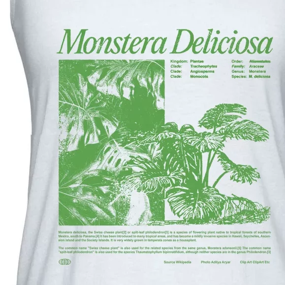 Monstera Deliciosa Ladies Essential Flowy Tank