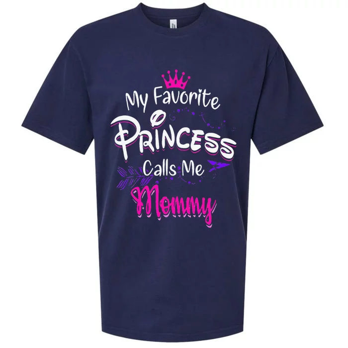 Mother's Day My Favorite Princess Calls Me Mommy For Mom Sueded Cloud Jersey T-Shirt