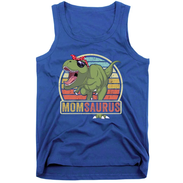 Momsaurus Dinosaur Mom Saurus Family Matching Great Gift Tank Top