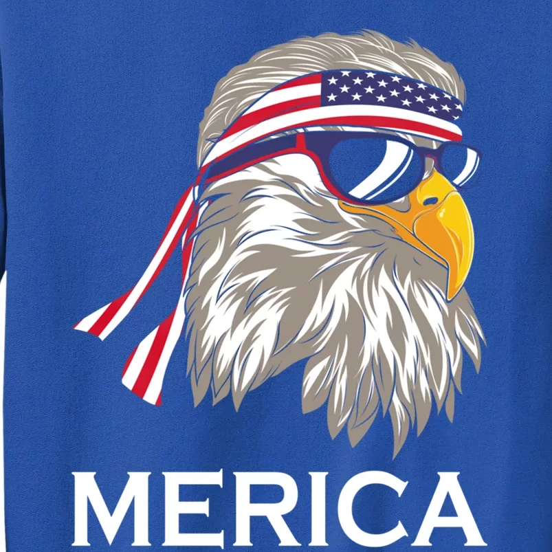 Memorial Day Merica Eagle 4th Of July Patriotic I Love Usa Great Gift Tall Sweatshirt