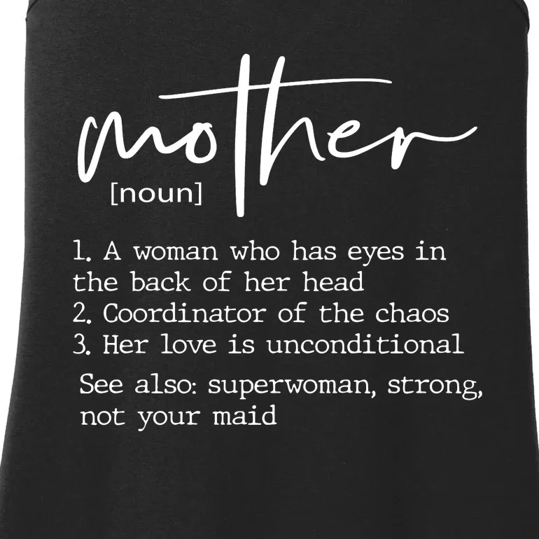 Mother Definition MotherS Day Family Funny Ladies Essential Tank