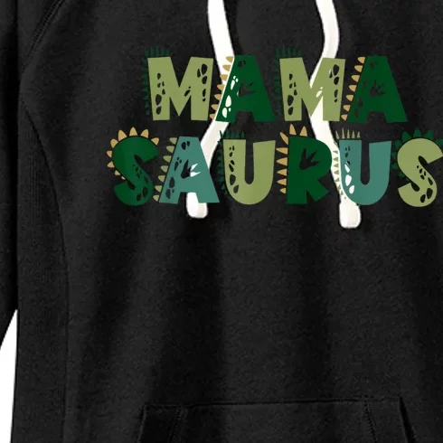 Mamasaurus Dadasaurus Matching Family Dinosaur Birthday Women's Fleece Hoodie